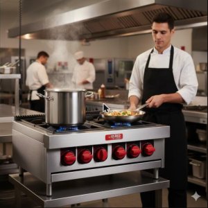 COCINA IND. GAS/4Q/37X79X77CM/FIND04-G
